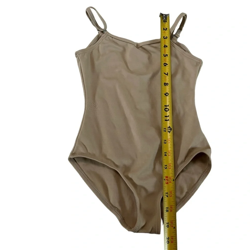 Capezio Nude Leotard Bodysuit Size Medium